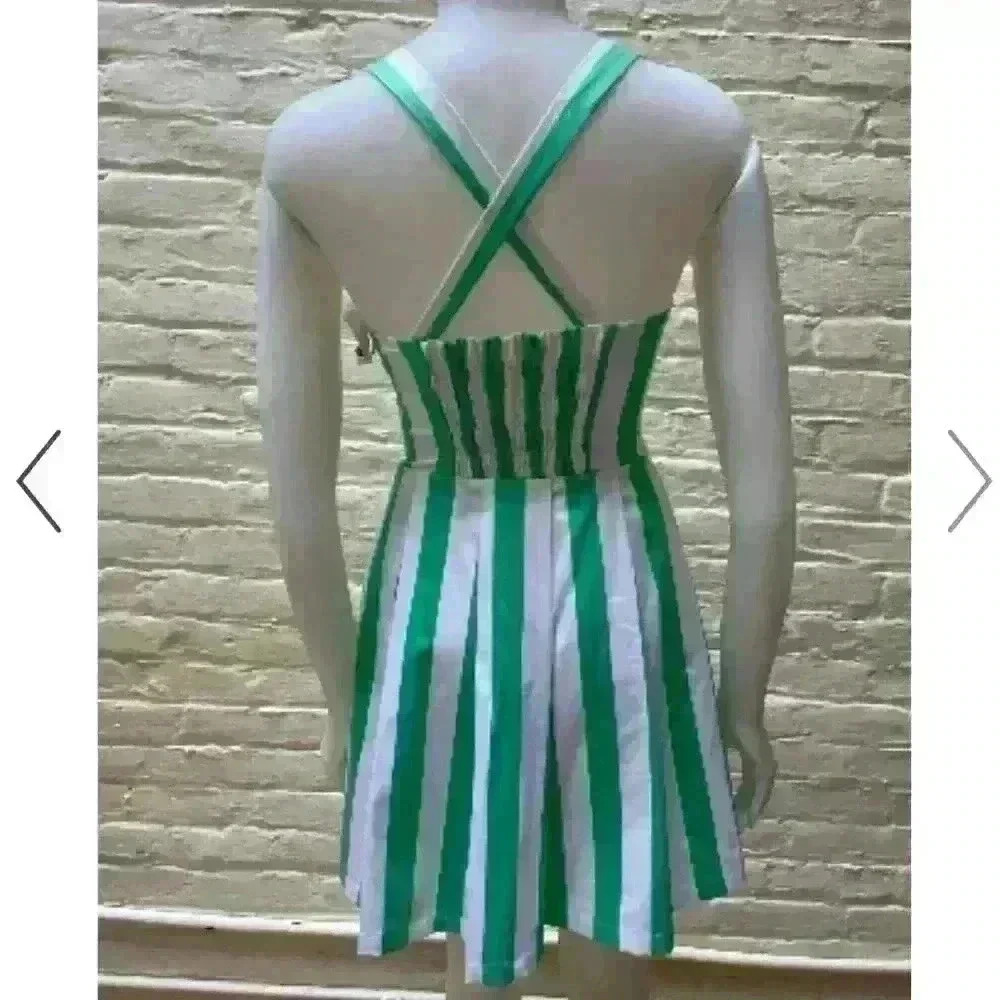 MSKollection Women’s M Retro Striped Dress Versatile Strap Summer Pin Up Playful - Picture 13 of 13